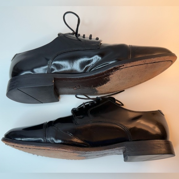 Cole Haan Polished Patent Leather Oxford Men\'s 10 M Black - C07606 Evening EUC main image 6